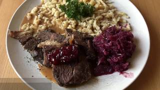 009  Geschmorter Rinderbraten mit Spätzle 🇩🇪 [upl. by May666]