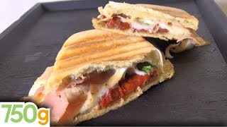 Recette de Panini jambontomatemozzarella  750g [upl. by Pascasia]