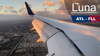 Delta Airlines Boeing 757300 Flight From Atlanta to Fort Lauderdale [upl. by Charmine]