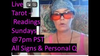 Tarot Live All Signs Life Purpose Reading amp One Question Tarot for Viewers [upl. by Naruq]