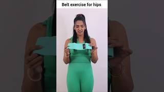 Belt exercise for hips fat 🔥 workout fatlossworkout [upl. by Yzeerb]