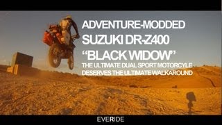 Adventure Modded Suzuki DRZ 400 quotBLACK WIDOWquot WalkAround oo [upl. by Telfer]