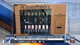 Sagamore Pendry Hotel debuts champagne vending machine [upl. by Tyrone960]