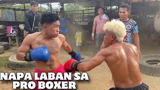 TUMATALO NA TALAGA NG PRO BOXER SI BOY BAGSIK [upl. by Antonino795]