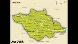 map of Tlaxcala  Mexico [upl. by Pietrek]