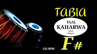 KAHARWA TAAL 8 BEATS । TABLA TAAL LOOP WITH TANPURA SCALE  F [upl. by Shifra525]