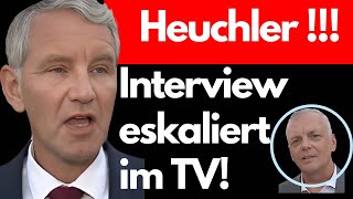 FRECHER REPORTER STOTTERT aber HÖCKE kennt KEINE GNADE💥 [upl. by Alves]