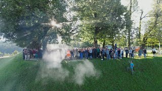 05072024  Kinderfest Zofingen  Tagwache durch Kanonenschüsse auf dem Heiternplatz [upl. by Kcaj982]