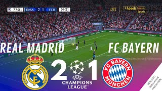 REAL MADRID 21 BAYERN MUNICH UEFA Champions League 2324  Match Highlights Video Game Simulation [upl. by Foulk]