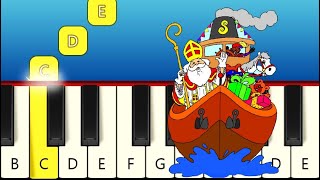 5 Heel Eenvoudige Sinterklaas Liedjes  Piano tutorial [upl. by Lib460]