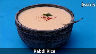 Rabdi Rice l Sattvic Recipes [upl. by Paynter]