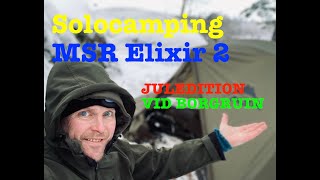 SOLOCAMPING MSR ELIXIR 2  Medeltida borgruin  Julmorgon msr outdoors medeltid jultomte [upl. by Laban787]