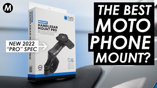 New 2022 Quad Lock Handlebar Mount PRO Review The Best Motorcycle Phone Mount [upl. by Finlay]