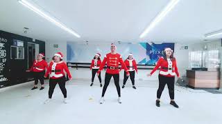 FELIZ NAVIDAD  THALIA  ZUMBA  BAILE ACTIVO  COREOGRAFIA  JOHN AGUILERA [upl. by Eugirne]