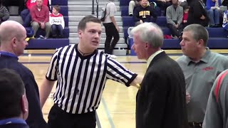 Coaching Staff Confrontation During High School Basketball Game [upl. by Itirahc994]