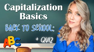 Basic Capitalization Rules in English for Back to School Review 📚  Quiz [upl. by Eadnus]