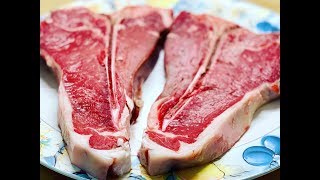 Come Cucinare Una Bistecca Fiorentina In Padella  Salt Bae Italian Steak [upl. by Ruelle294]