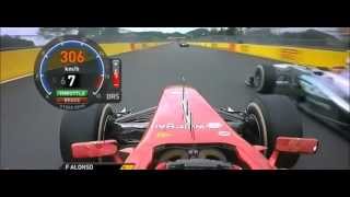 F1 2013 Korea  Hamilton Alonso fight onboard [upl. by Assennej889]