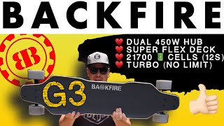 G3 Comprehensive review and first ride of the Backfire G3 [upl. by Elleda]