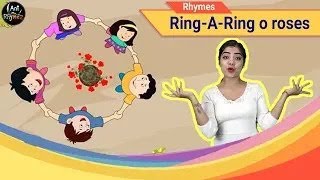 Ring A Ring O Roses English Nursery Rhyme with Lyrics  Popular English Poem for Kids  Anikidz [upl. by Lipfert807]