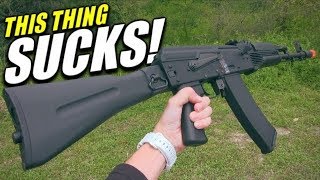 This Thing SUCKS  KWA AKR74M Airsoft Review [upl. by Fernando]