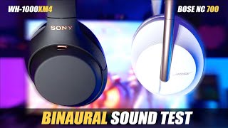 Sony WH1000XM4 vs Bose NC 700 BINAURAL Sound Test 👂  Hear The Difference [upl. by Samella622]