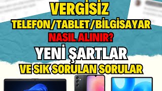 Vergisiz Telefon  Tablet  Bilgisayar nasıl alınır Bütün Şartlar ve Sık Sorulan Sorular [upl. by Norac382]