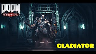 DOOM ETERNAL  Gladiator Boss Fight 1080p 60fps [upl. by Ynad844]