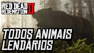 LOCALIZAÇÃO DE TODOS ANIMAIS E PEIXES LENDÁRIOS NO RED DEAD REDEMPTION 2 [upl. by Baillieu]