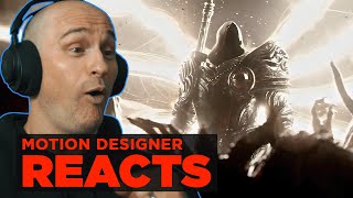 Motion Designer Reacts to Diablo 4 Inarius vs Lillith Full Battle [upl. by Eniksre]