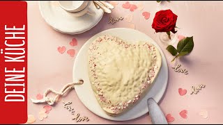 Schokokuchen Herz zum Valentinstag  REWE Deine Küche [upl. by Acinehs]