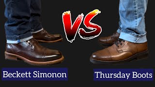 BECKETT SIMONON VS THURSDAY BOOTS  BEST BOOTS UNDER 200  BOOTS SEASON [upl. by Chad866]