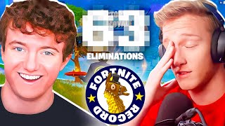 I BROKE Tfue’s WORLD RECORD Most Eliminations in Fortnite Solos [upl. by Celtic134]