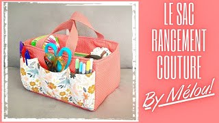 Tuto diy facile débutant  Coudre le sac de rangement couture By Mélou 🥰 [upl. by Pilihp]