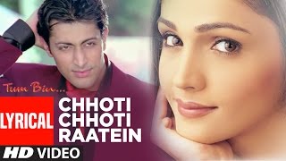 Chhoti Chhoti Raatein Lyrical Video Song  Tum Bin  Sonu NigamAnuradha Paudwal PriyanshuSandali [upl. by Notxap145]