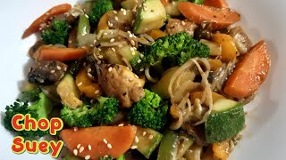 Receta de Chop Suey de Pollo Jugoso y Vegetales  Recipe Fácil🥗 😋 [upl. by Xonnel]