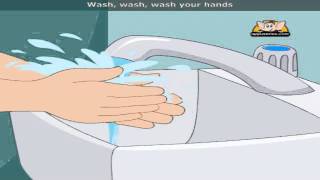 Wash Your Hands  Nursery Rhyme with Lyrics [upl. by Arquit]