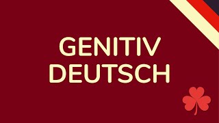 GENITIV DEUTSCH  schnell amp einfach erklärt animiert 🇩🇪 [upl. by Lukas567]