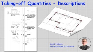 How to write Descriptions from NRM2 CESMM4 and MMHW [upl. by Marchelle]