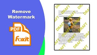 How to remove all the watermarks permanently from a pdf file in Foxit PDF Editor [upl. by Maclean177]