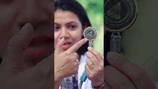 How to use a stethoscope🩺 Bell vs Diaphragm stethoscope nursing viralshorts [upl. by Goddord332]