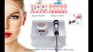 electroporation facial mesotherapy skin cool MO010 [upl. by Oemac]