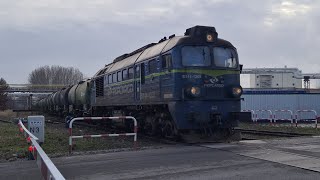 ST441265SM421302 z czeskimi cysternami melasa z Kruszwicy Przejazd Kolejowy Fabryczna Inowrocław [upl. by Marie-Ann]