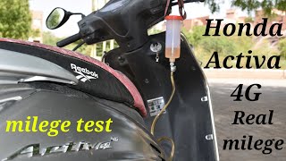 Honda Activa 4G mileage test 2018 [upl. by Shreve220]