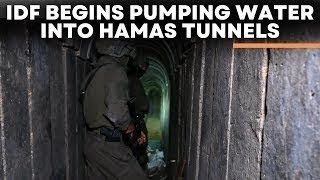 Hamas Tunnels LIVE  Israel Begins Pumping Sea Water Into Hamas Tunnels In Gaza  Israel War LIVE [upl. by Malva]