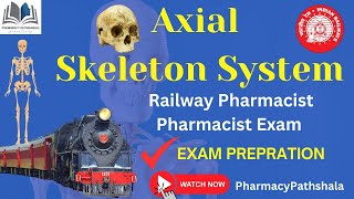 The Axial Skeleton System  Skeleton System  RRB Pharmacist  Railway Pharmacist PharmacyPathshala [upl. by Sawtelle]