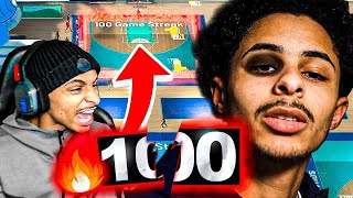 GIVING MY BIG BRO A BLACK EYE AFTER HE SNAPS MY 100 GAME WINSTREAK WITH SNAGAHOLIC NBA 2K22😳 [upl. by Cally]