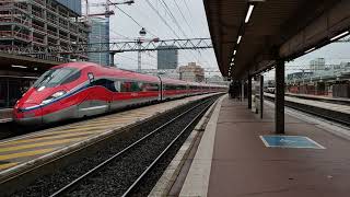 Première circulation commerciale des Zefiro Trenitalia entre Paris Lyon et lItalie [upl. by Ahsets]