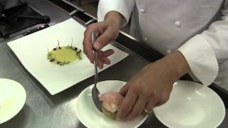 Oliver Glowig prepares a dish at his 2 Michelin in Rome [upl. by Enoitna]