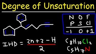 Degree of Unsaturation and Index of Hydrogen Deficiency [upl. by Urbai331]